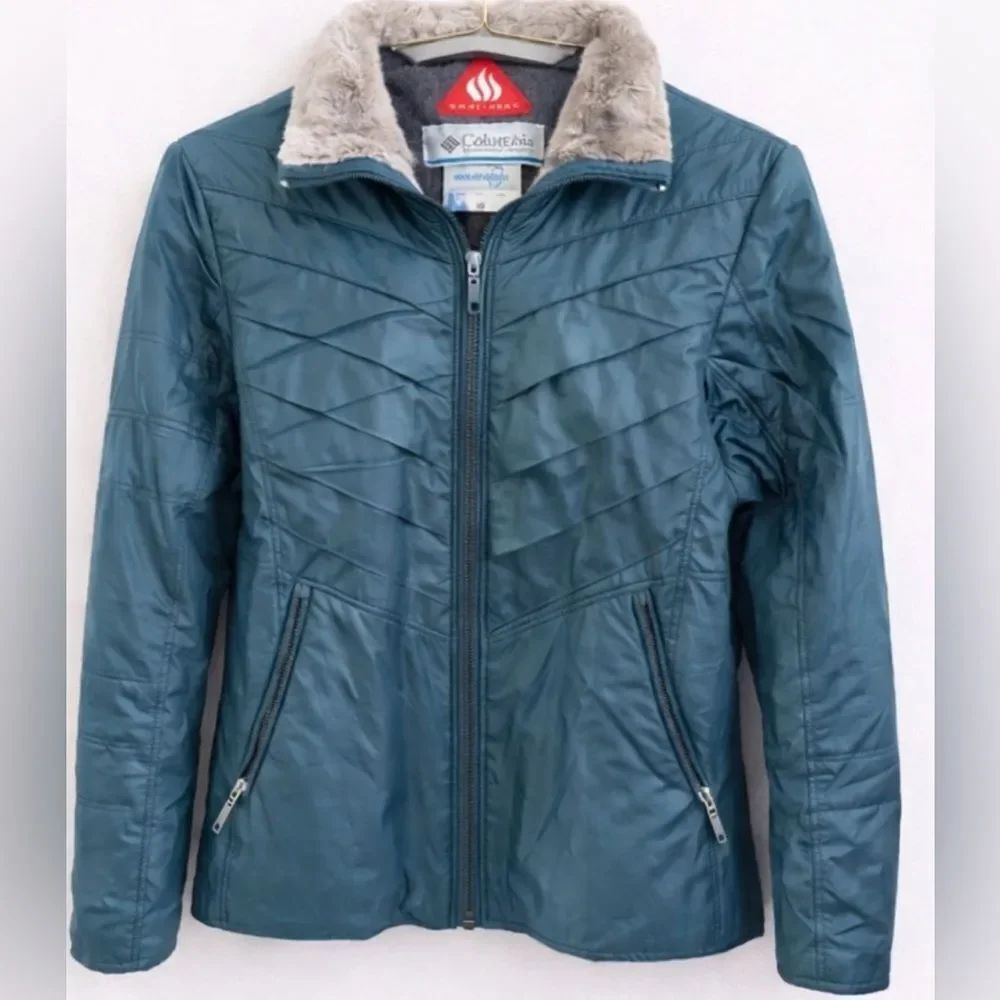 Columbia Omni Heat Interchange Kaleidaslope II Blue Jacket Women's Size Medium